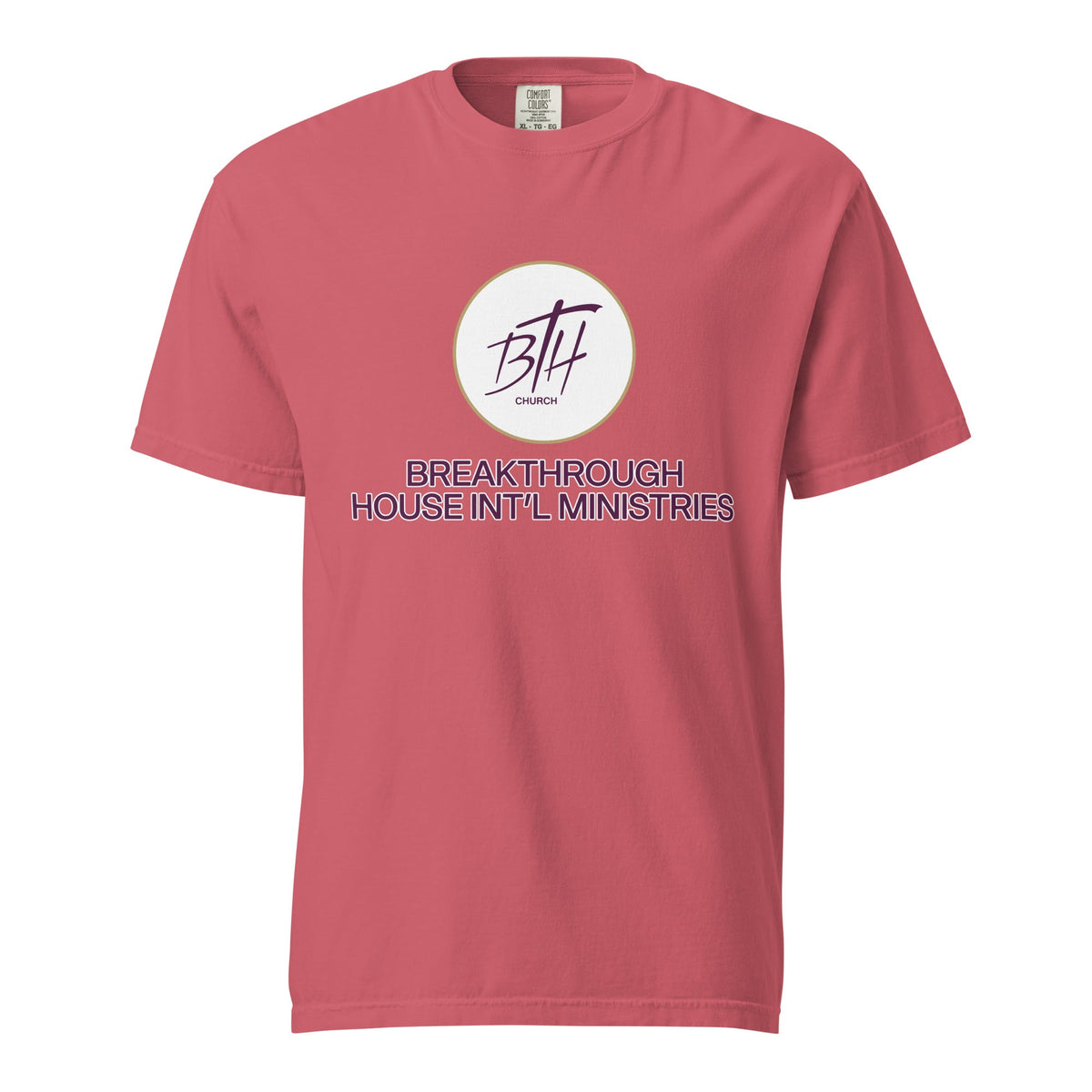 Signature | Comfort Colors T-Shirt | Breakthrough House International Ministries | Crest Logo
