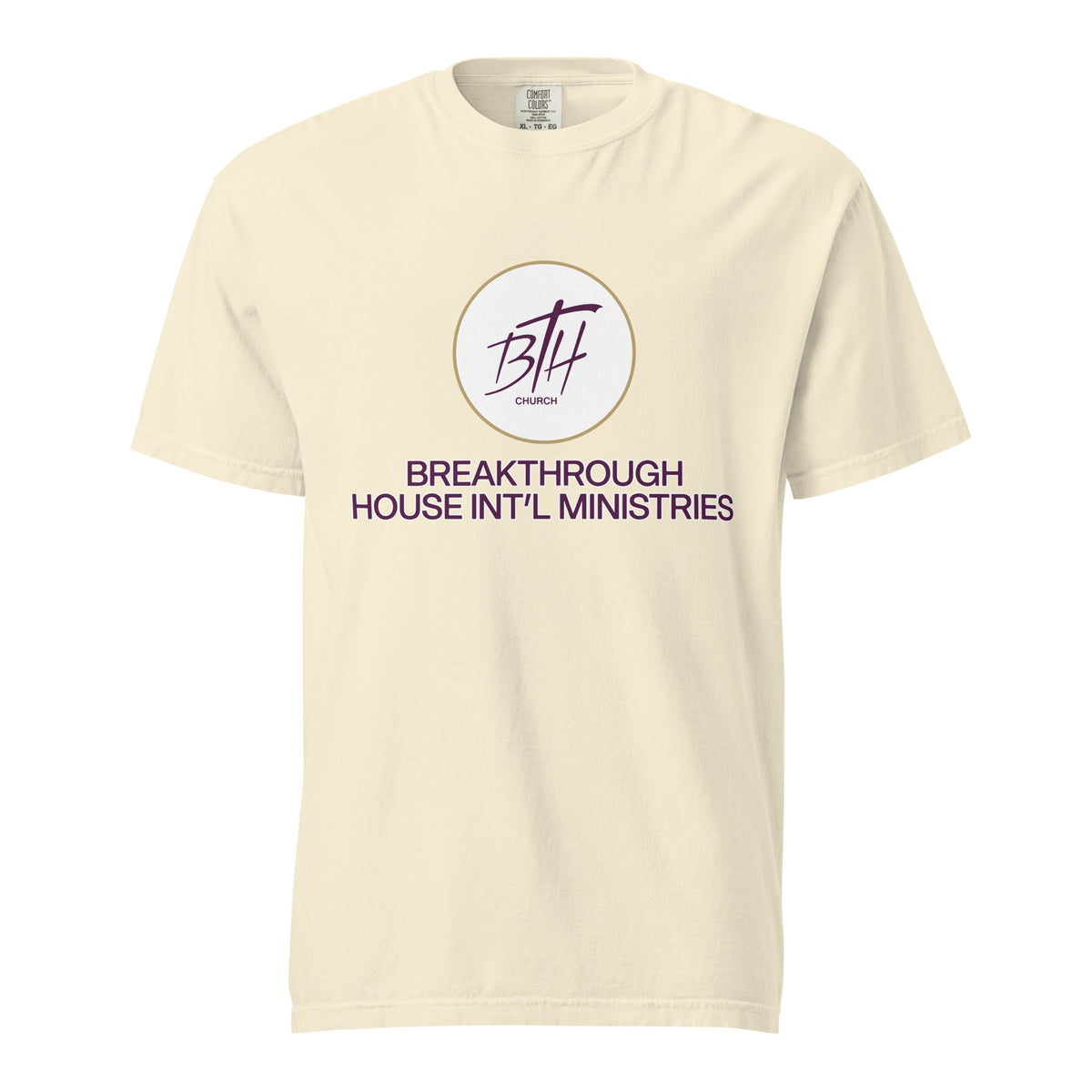 Signature | Comfort Colors T-Shirt | Breakthrough House International Ministries | Crest Logo