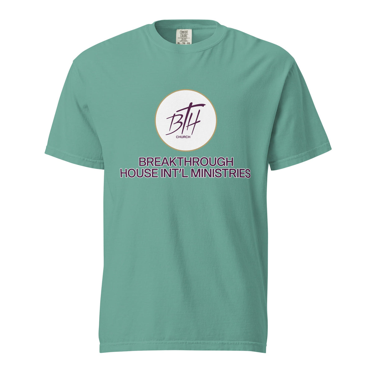 Signature | Comfort Colors T-Shirt | Breakthrough House International Ministries | Crest Logo