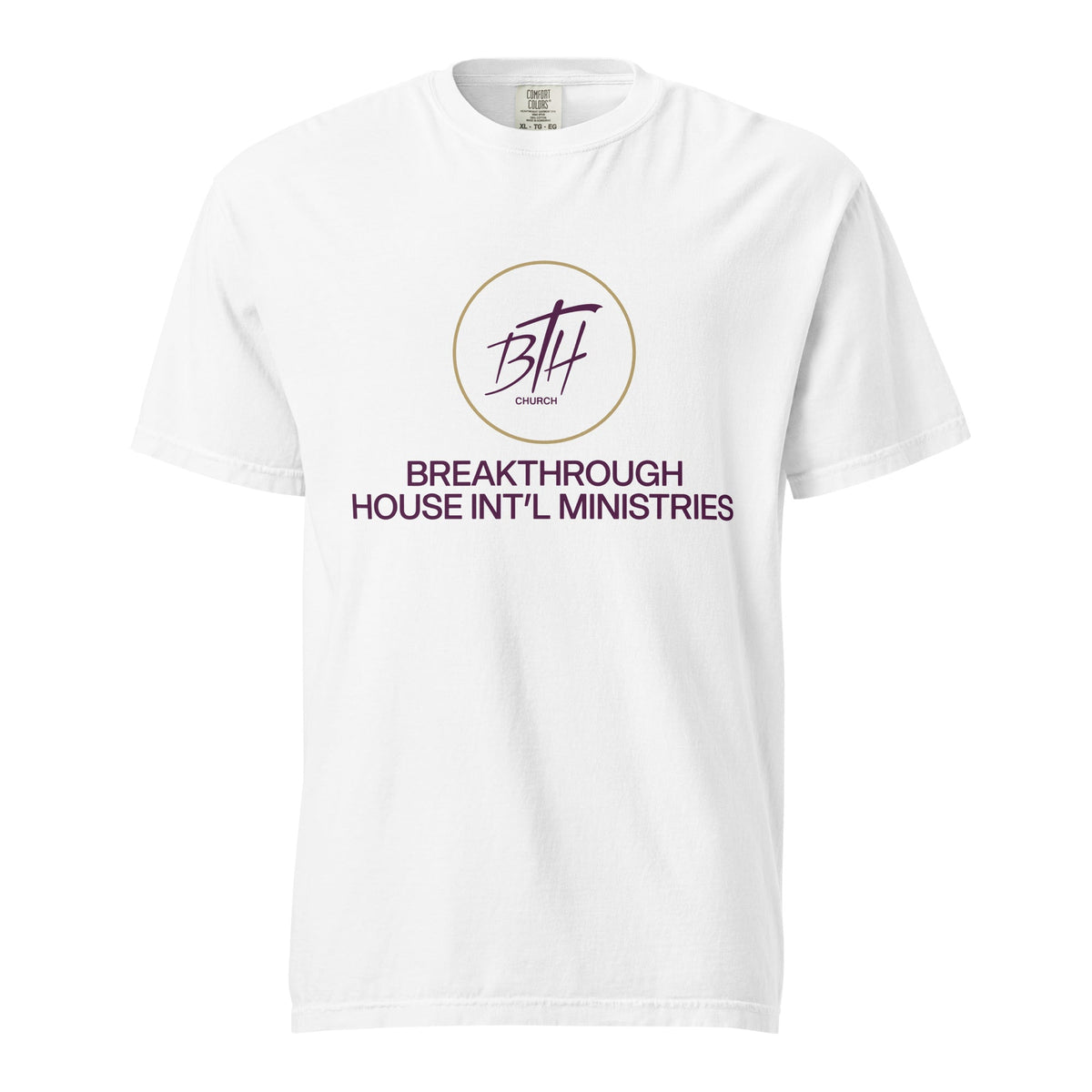 Signature | Comfort Colors T-Shirt | Breakthrough House International Ministries | Crest Logo