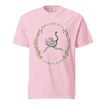 Signature | Comfort Colors T-Shirt | Briardale Ostrich Farm | Crest Logo