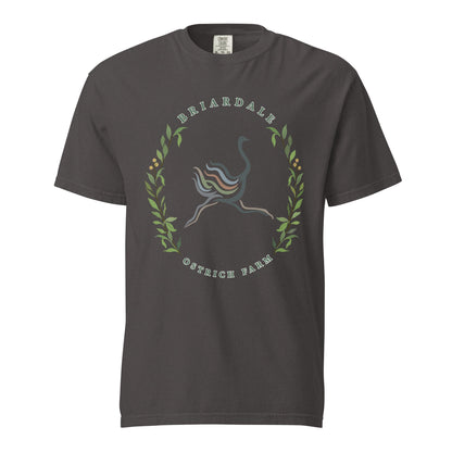Signature | Comfort Colors T-Shirt | Briardale Ostrich Farm | Crest Logo