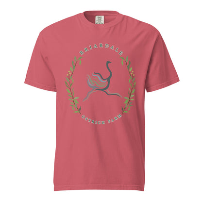 Signature | Comfort Colors T-Shirt | Briardale Ostrich Farm | Crest Logo