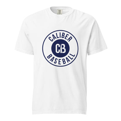 Signature | Comfort Colors T-Shirt | Caliber Baseball | Badge Logo