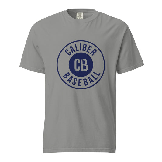 Signature | Comfort Colors T-Shirt | Caliber Baseball | Badge Logo