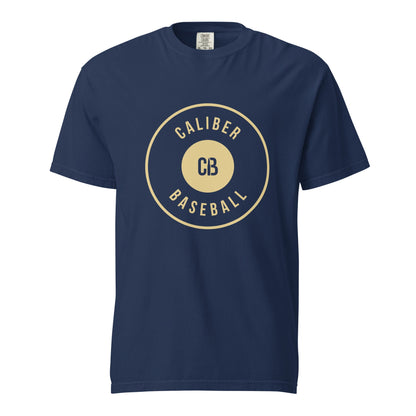 Signature | Comfort Colors T-Shirt | Caliber Baseball | Crest Logo
