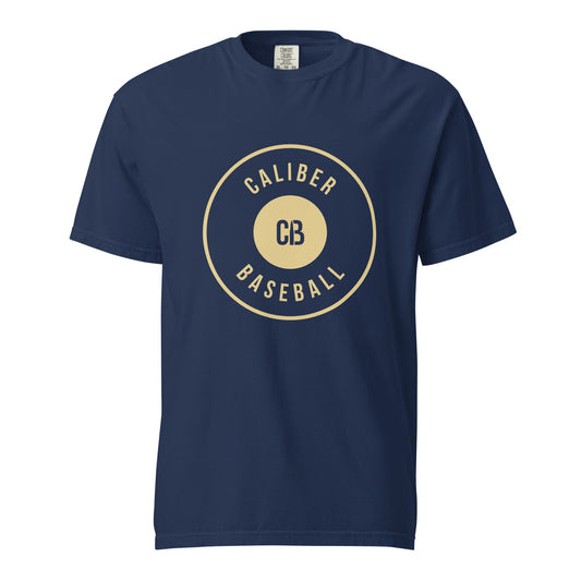 Signature | Comfort Colors T-Shirt | Caliber Baseball | Crest Logo
