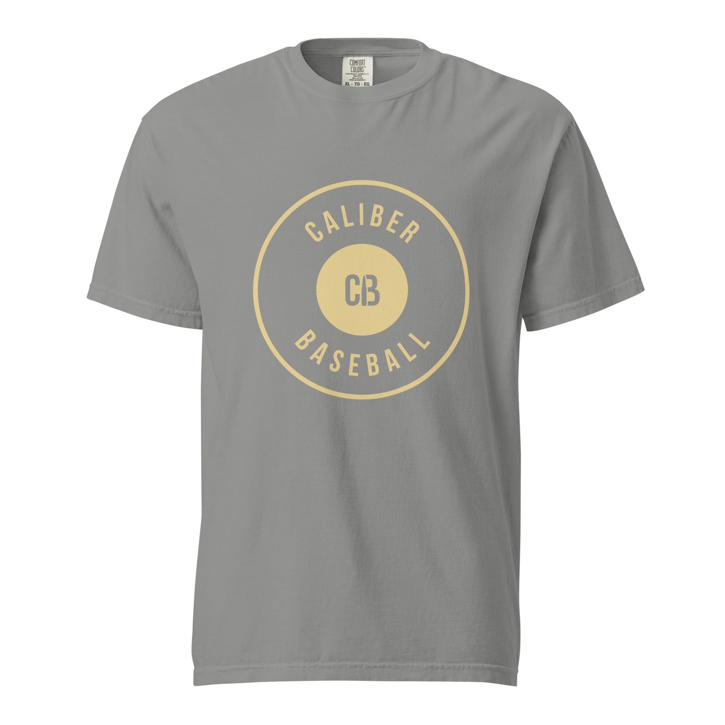 Signature | Comfort Colors T-Shirt | Caliber Baseball | Crest Logo