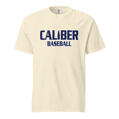 Signature | Comfort Colors T-Shirt | Caliber Baseball | Varsity Script Logo