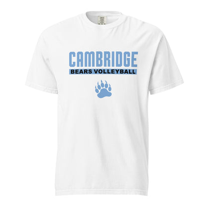 Signature | Comfort Colors T-Shirt | Cambridge Volleyball | Script Paw Logo