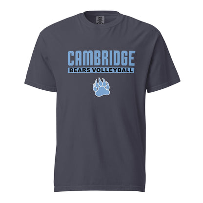 Signature | Comfort Colors T-Shirt | Cambridge Volleyball | Script Paw Logo