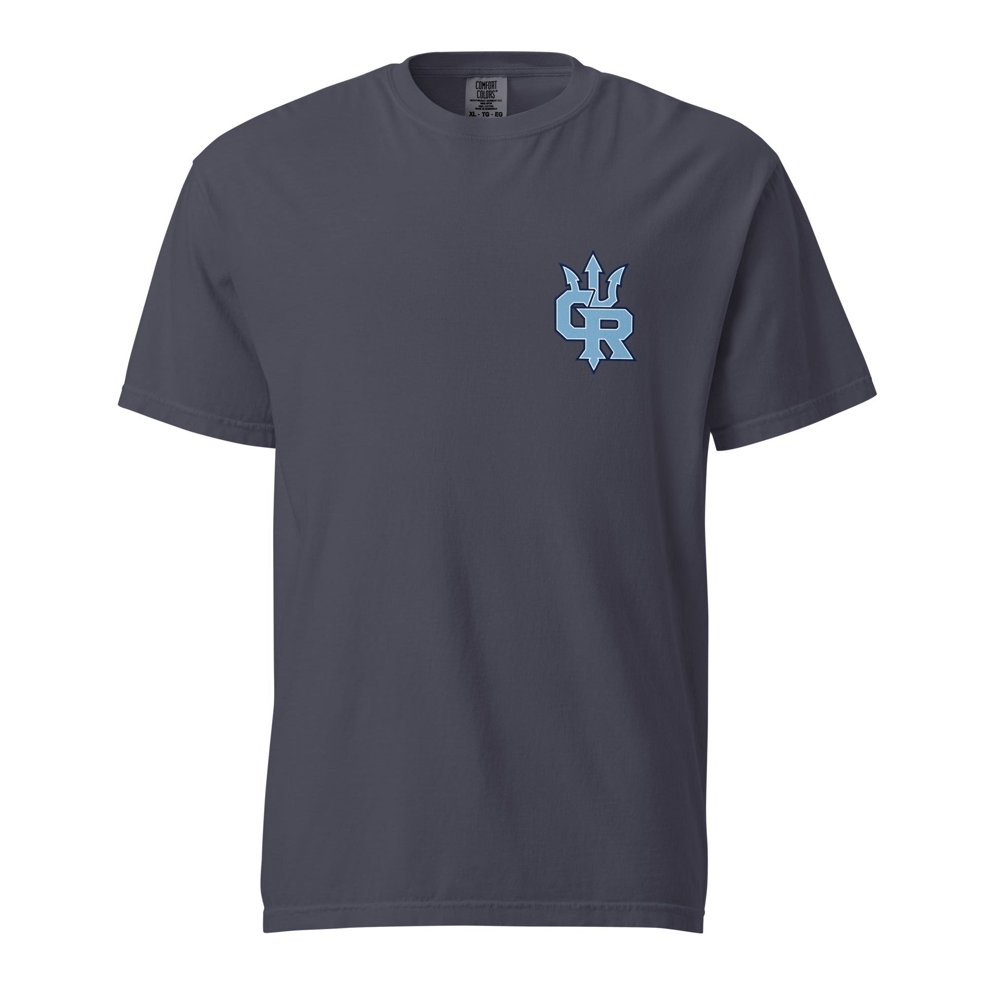 Signature | Comfort Colors T-Shirt | Cape Riptides Baseball | Crest Logo