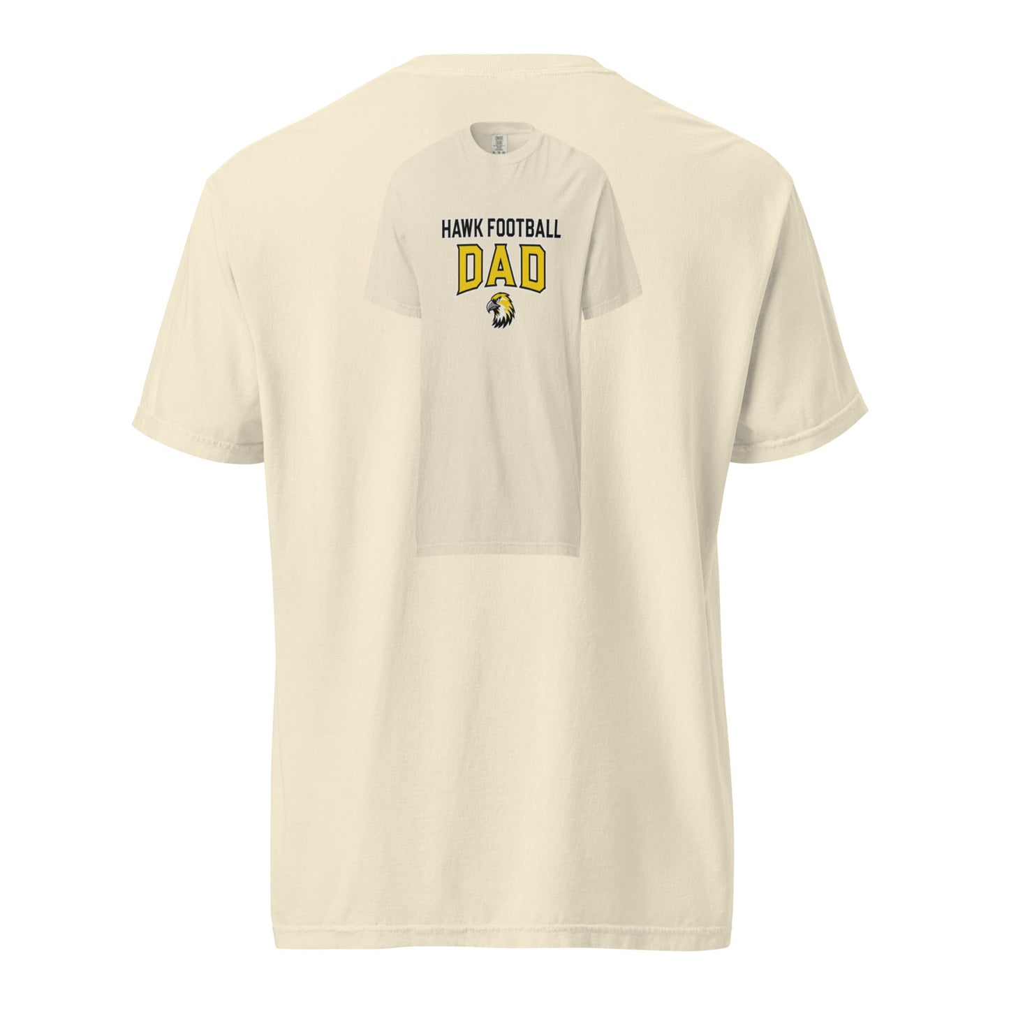 Signature | Comfort Colors T-Shirt | Cardinal Ohara Hawks | Football Dad Logo