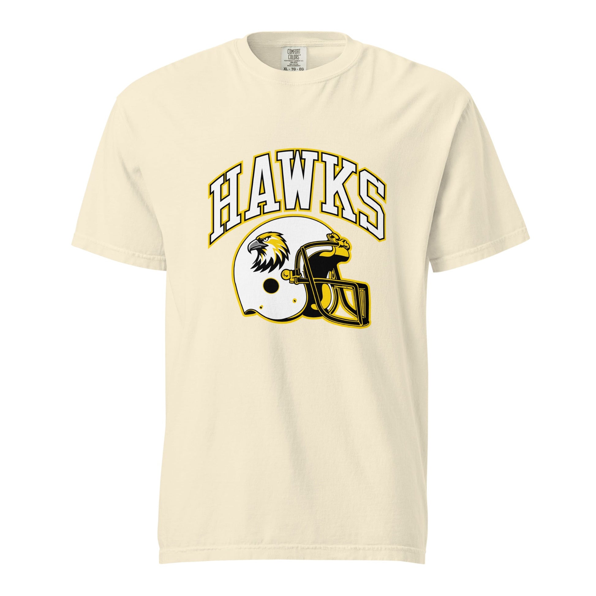 Signature | Comfort Colors T-Shirt | Cardinal Ohara Hawks | Football Helmet Logo