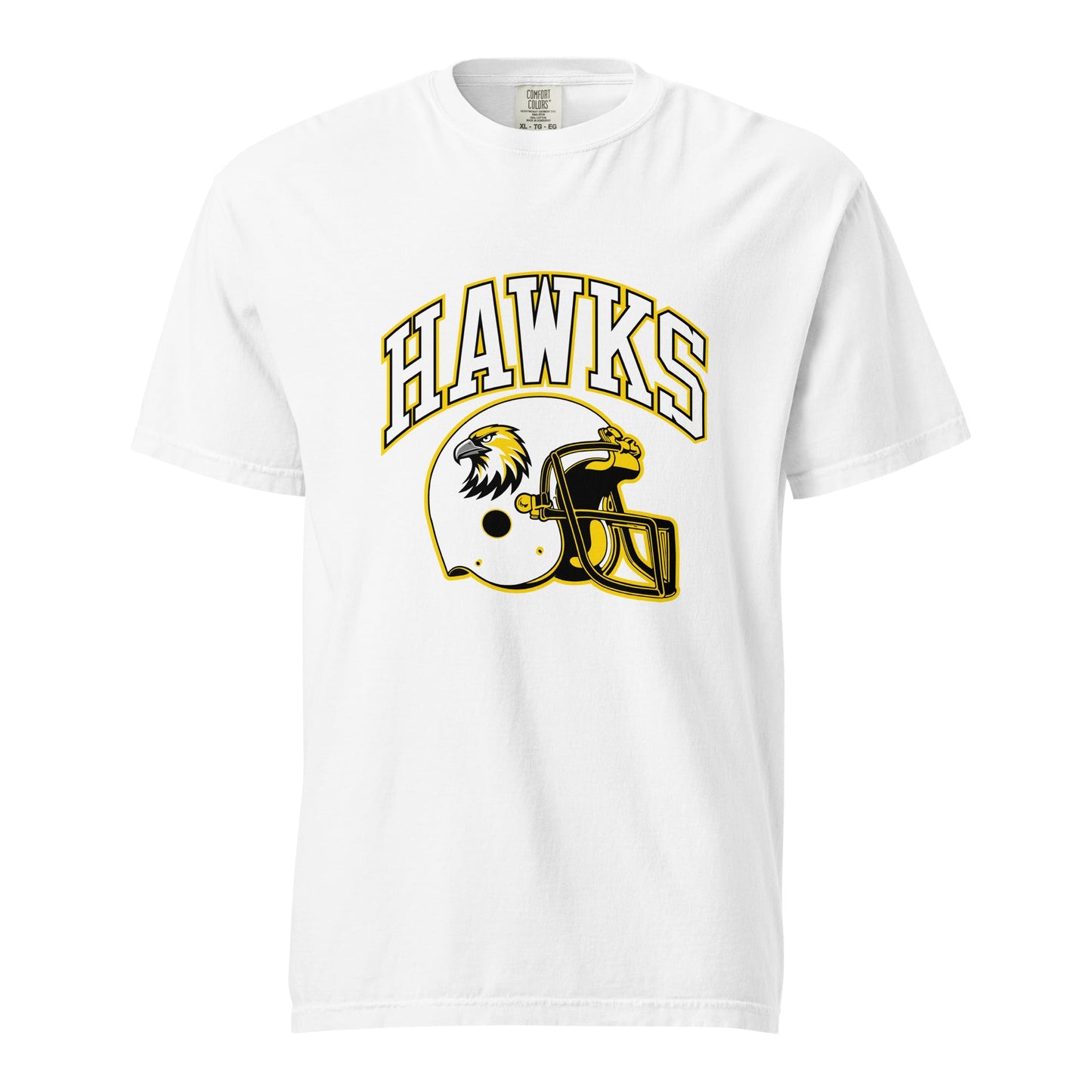 Signature | Comfort Colors T-Shirt | Cardinal Ohara Hawks | Football Helmet Logo