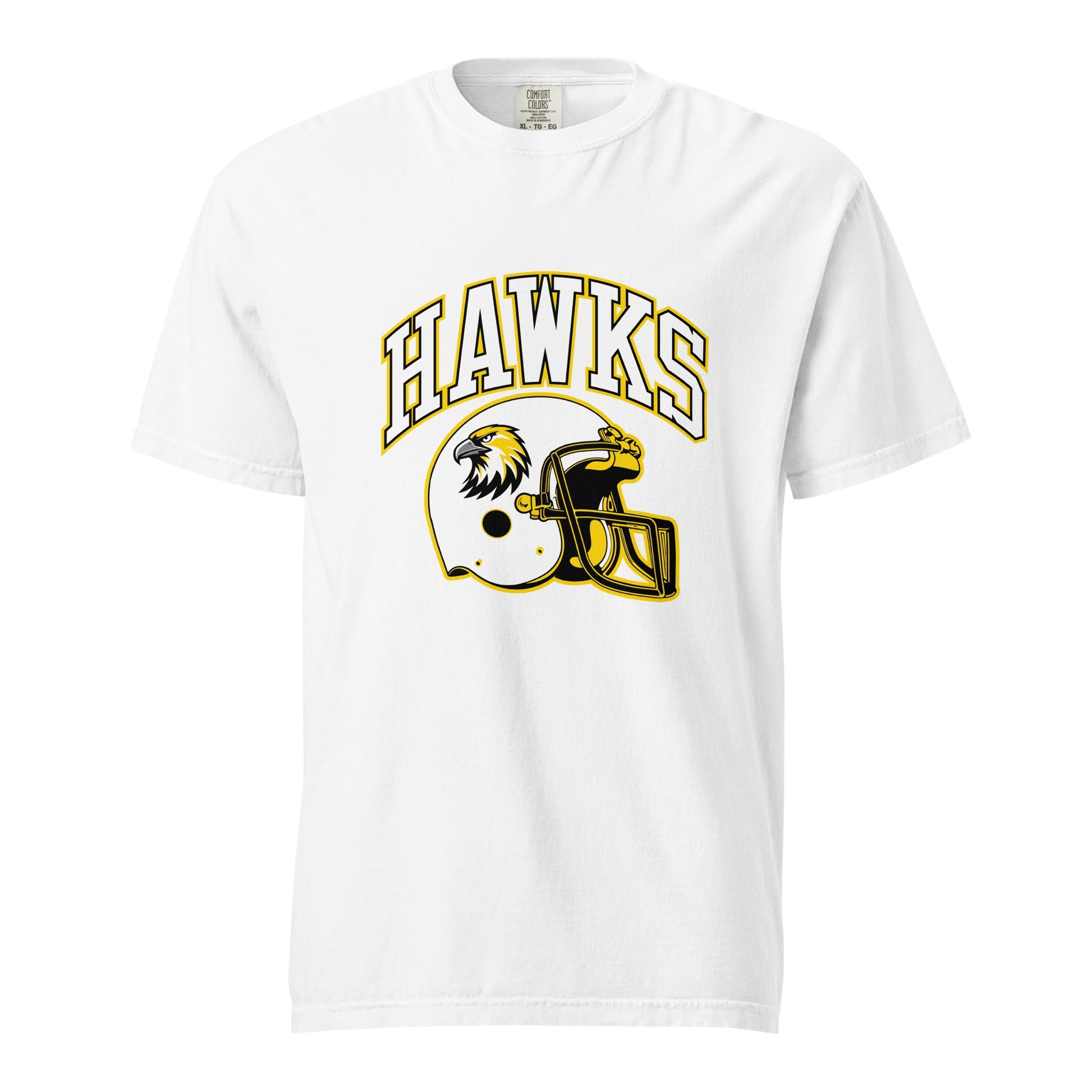 Signature | Comfort Colors T-Shirt | Cardinal Ohara Hawks | Football Helmet Logo
