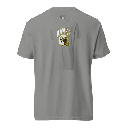 Signature | Comfort Colors T-Shirt | Cardinal Ohara Hawks | Football Helmet Logo
