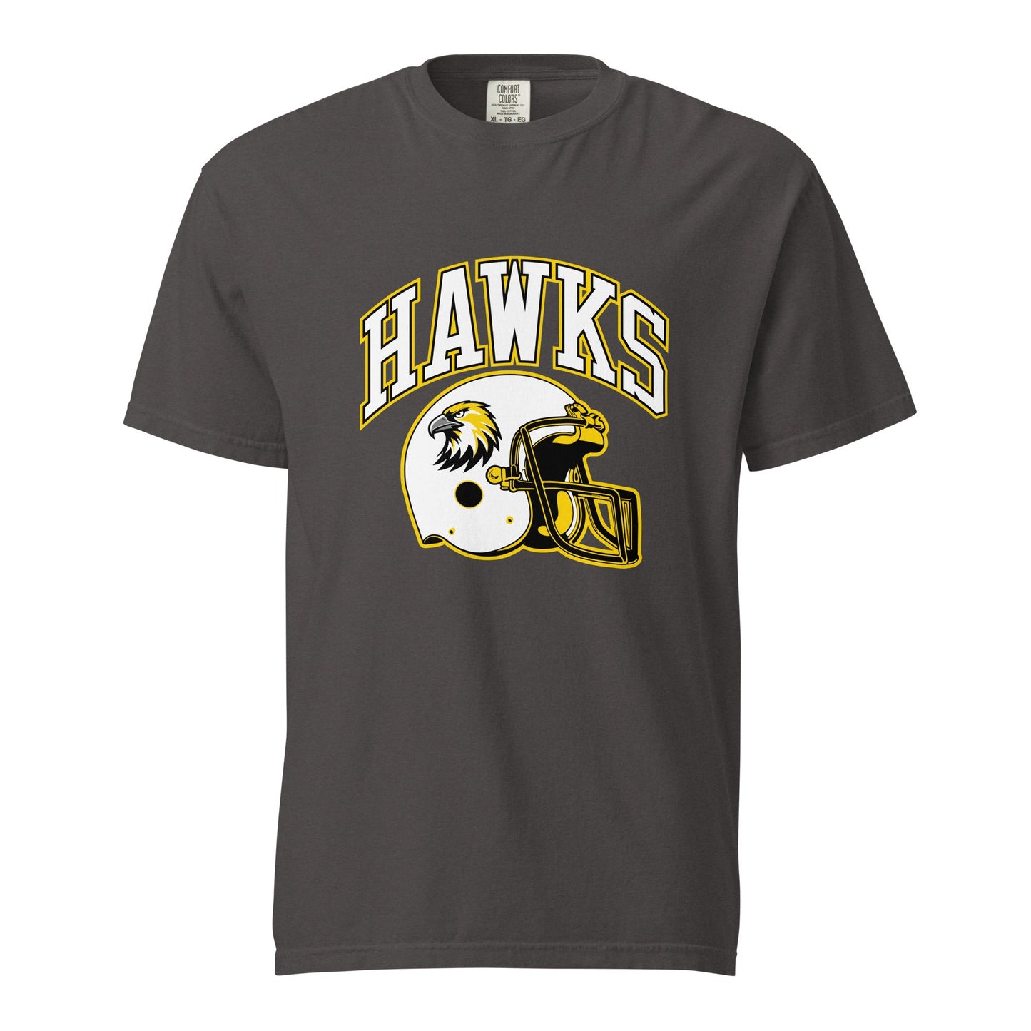 Signature | Comfort Colors T-Shirt | Cardinal Ohara Hawks | Football Helmet Logo