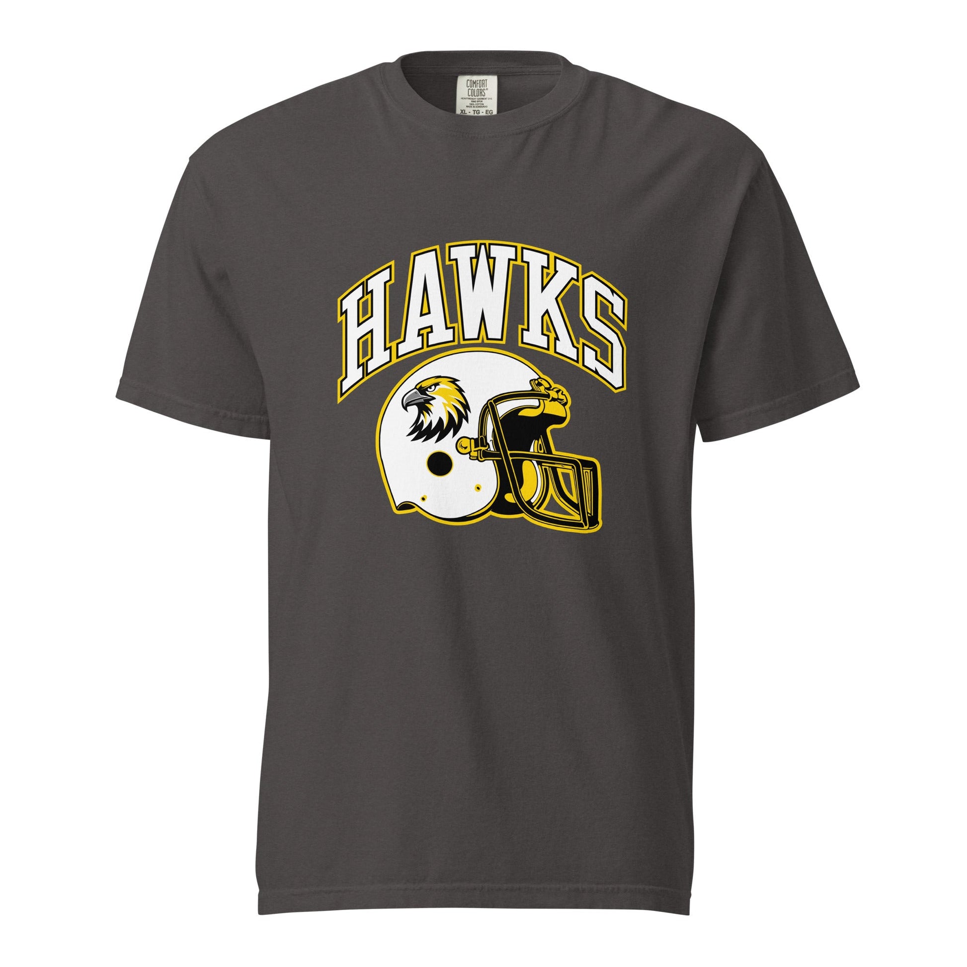 Signature | Comfort Colors T-Shirt | Cardinal Ohara Hawks | Football Helmet Logo