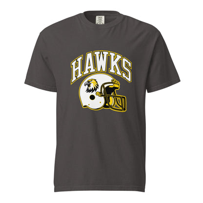 Signature | Comfort Colors T-Shirt | Cardinal Ohara Hawks | Football Helmet Logo