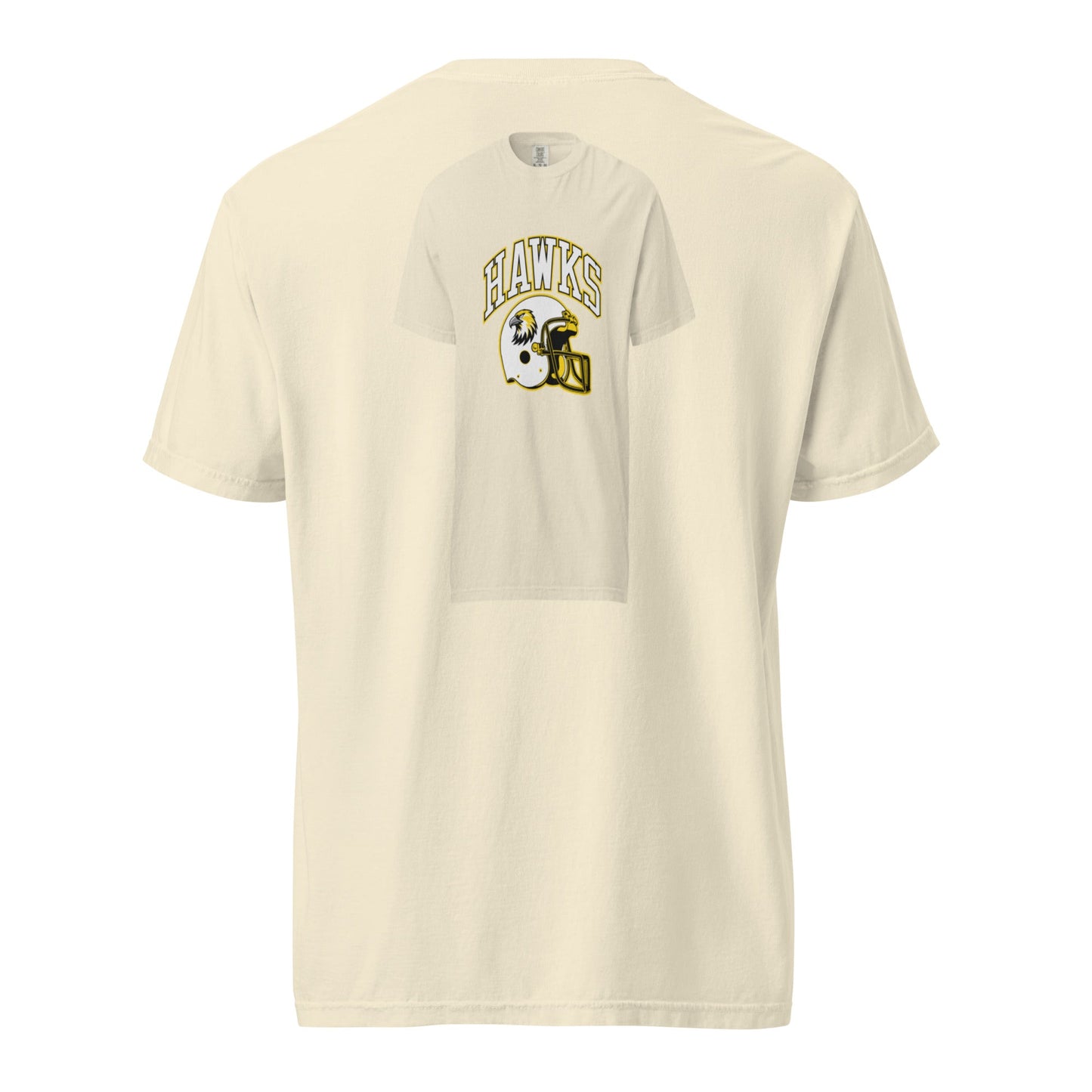 Signature | Comfort Colors T-Shirt | Cardinal Ohara Hawks | Football Helmet Logo