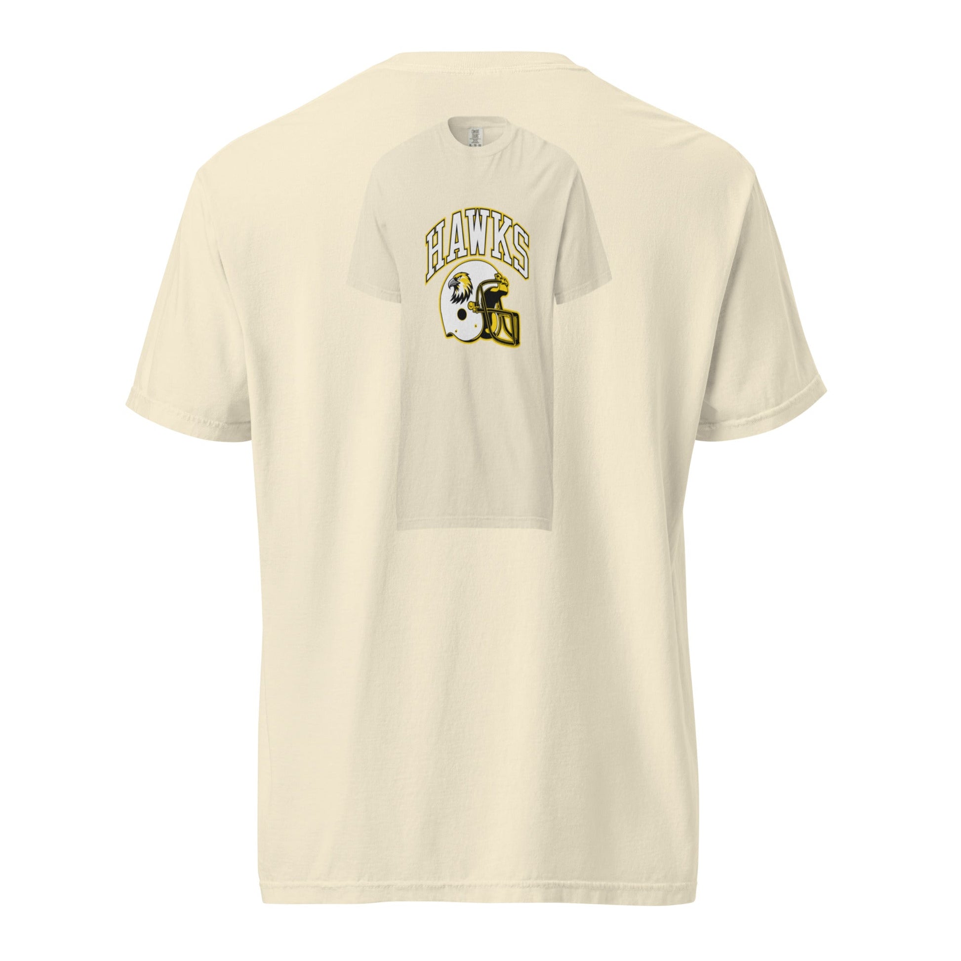 Signature | Comfort Colors T-Shirt | Cardinal Ohara Hawks | Football Helmet Logo