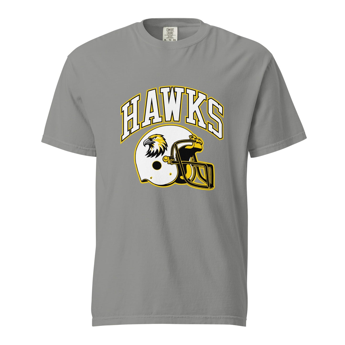 Signature | Comfort Colors T-Shirt | Cardinal Ohara Hawks | Football Helmet Logo