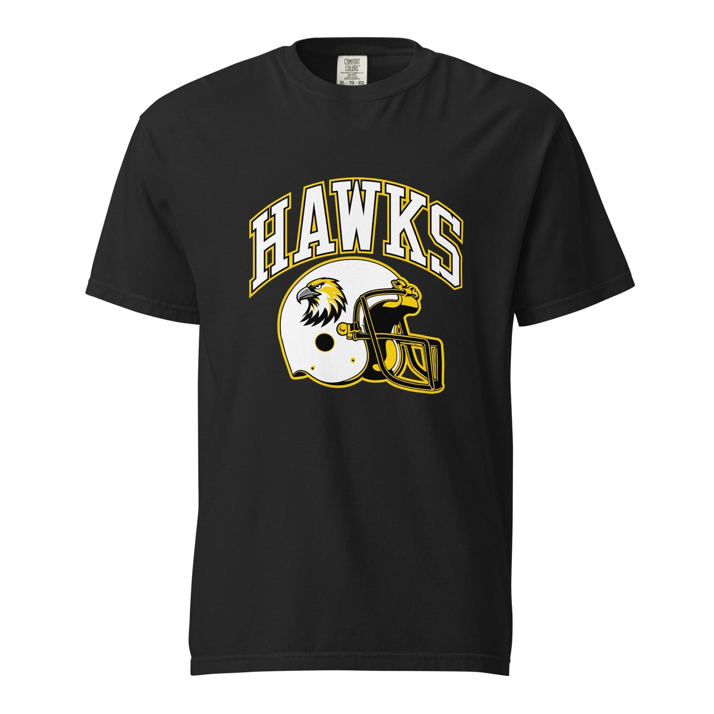 Signature | Comfort Colors T-Shirt | Cardinal Ohara Hawks | Football Helmet Logo