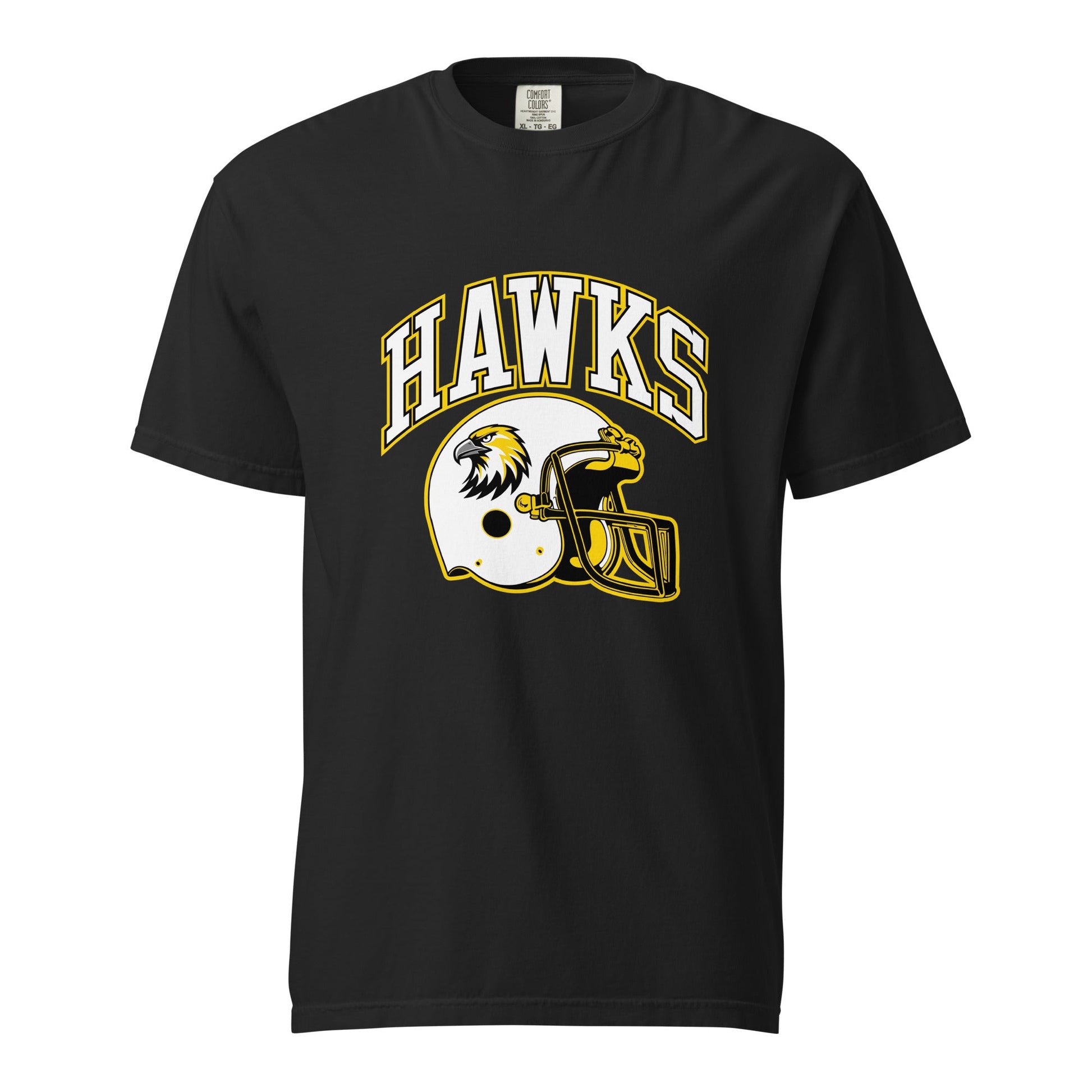 Signature | Comfort Colors T-Shirt | Cardinal Ohara Hawks | Football Helmet Logo