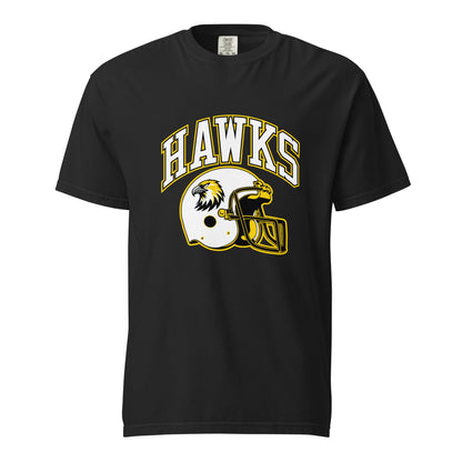 Signature | Comfort Colors T-Shirt | Cardinal Ohara Hawks | Football Helmet Logo