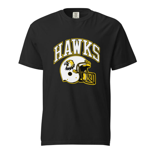 Signature | Comfort Colors T-Shirt | Cardinal Ohara Hawks | Football Helmet Logo