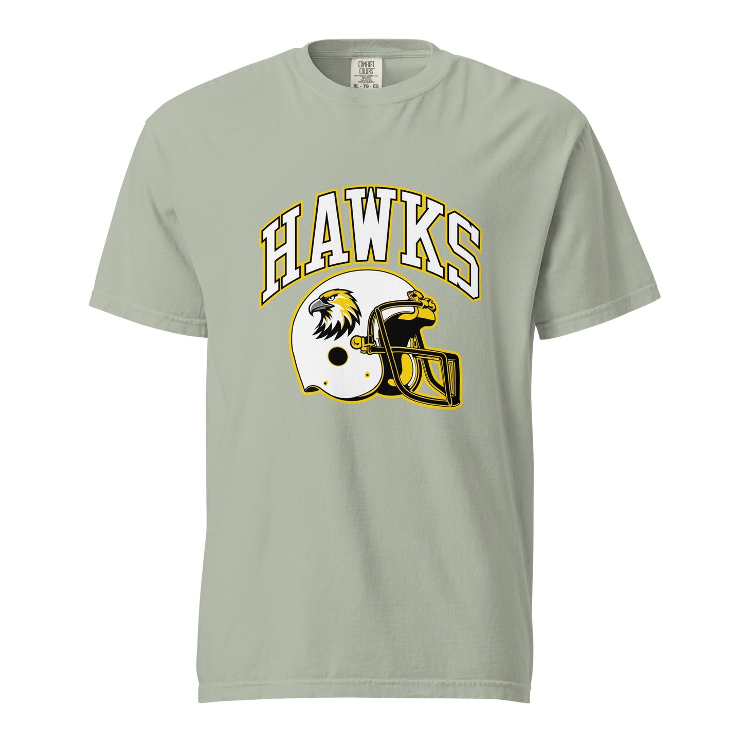 Signature | Comfort Colors T-Shirt | Cardinal Ohara Hawks | Football Helmet Logo