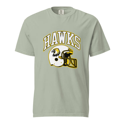 Signature | Comfort Colors T-Shirt | Cardinal Ohara Hawks | Football Helmet Logo