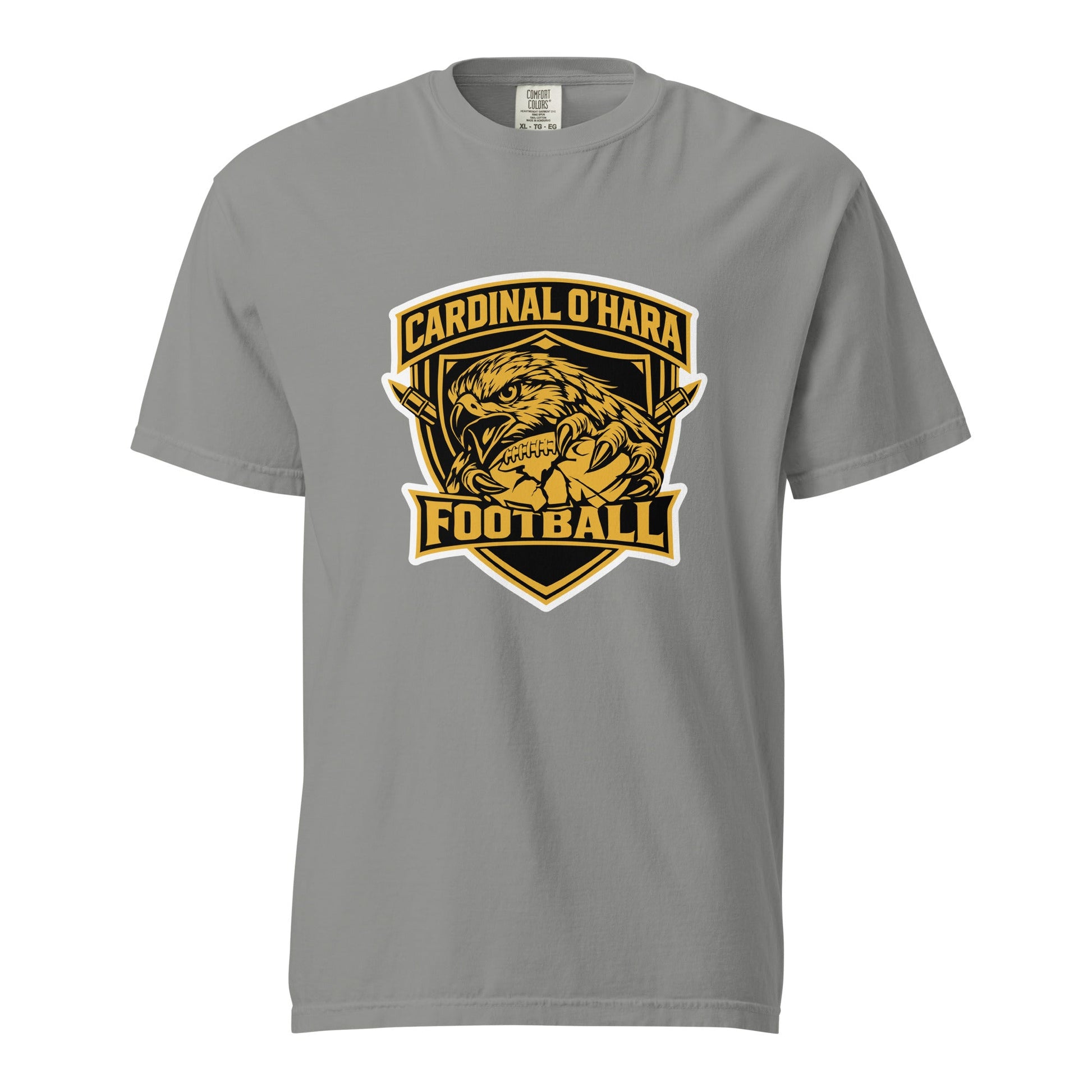 Signature | Comfort Colors T-Shirt | Cardinal Ohara Hawks | Shield Logo