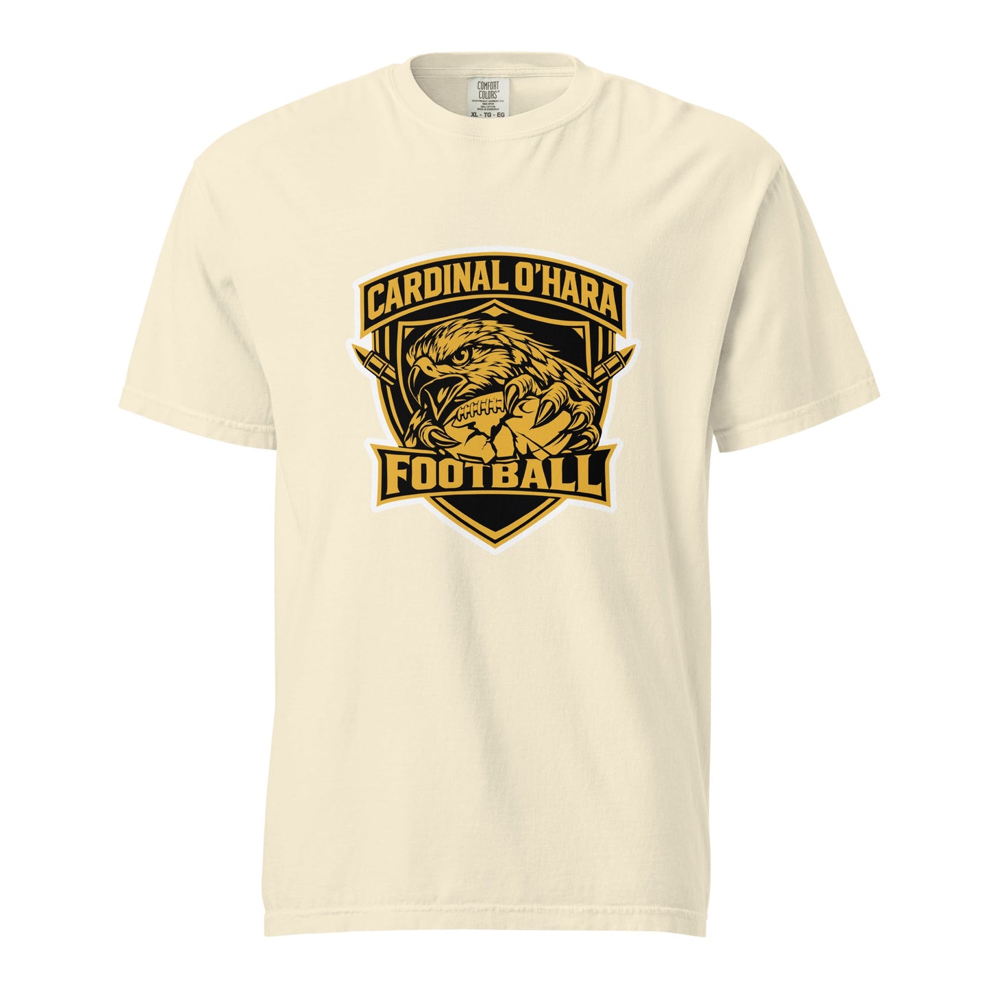 Signature | Comfort Colors T-Shirt | Cardinal Ohara Hawks | Shield Logo