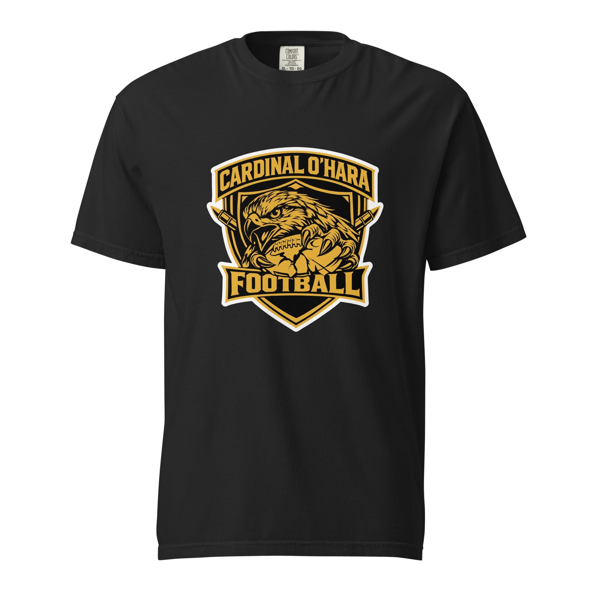 Signature | Comfort Colors T-Shirt | Cardinal Ohara Hawks | Shield Logo