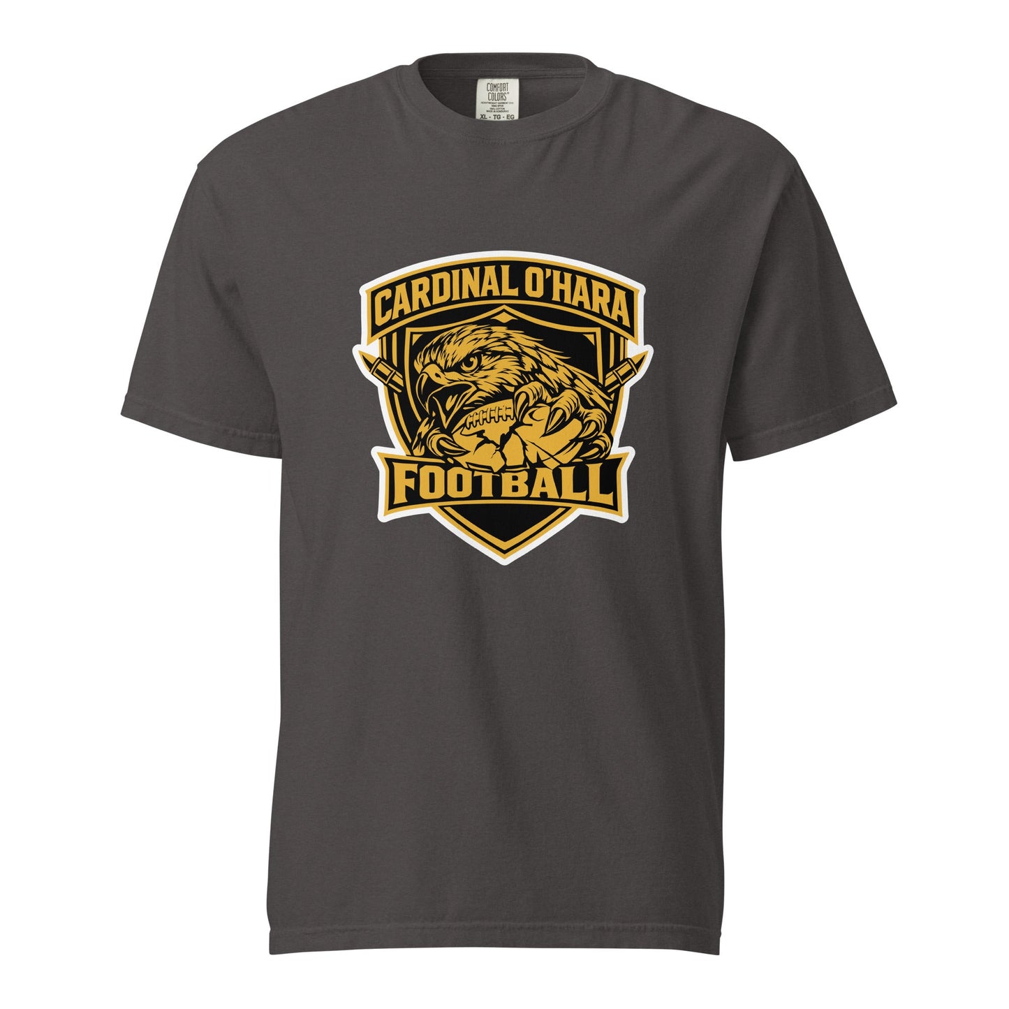 Signature | Comfort Colors T-Shirt | Cardinal Ohara Hawks | Shield Logo