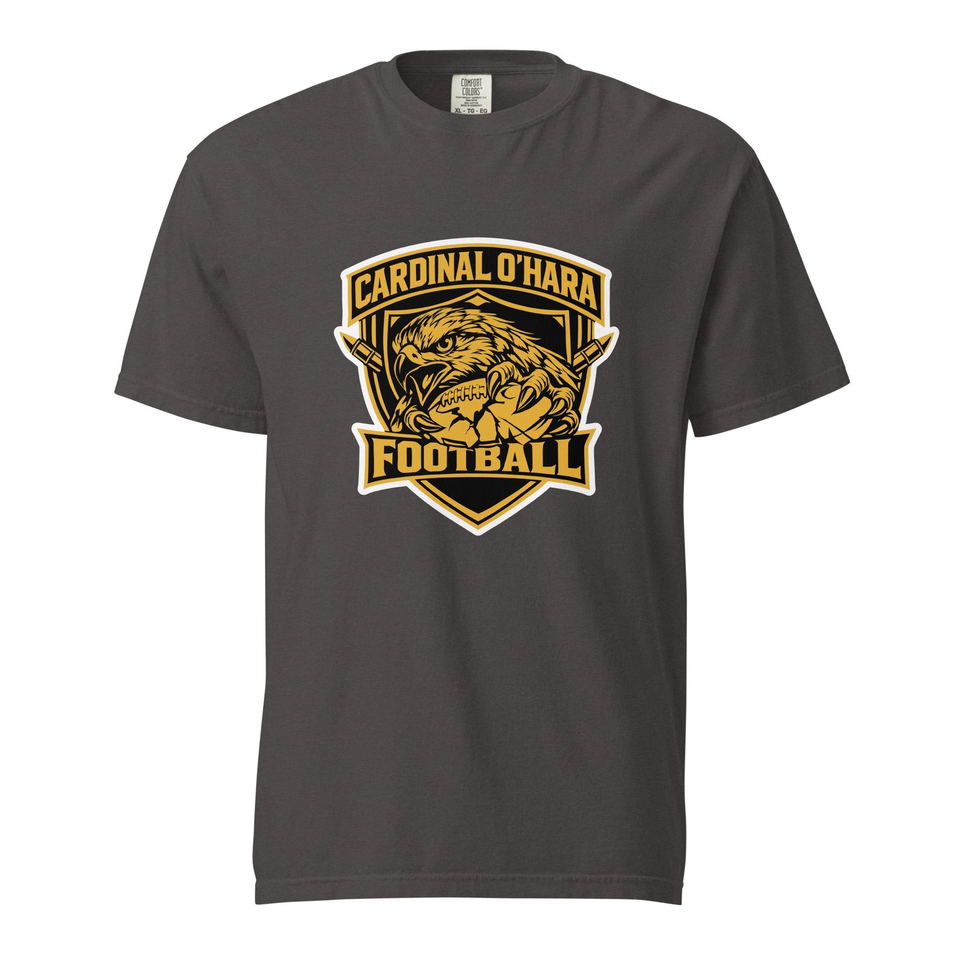 Signature | Comfort Colors T-Shirt | Cardinal Ohara Hawks | Shield Logo