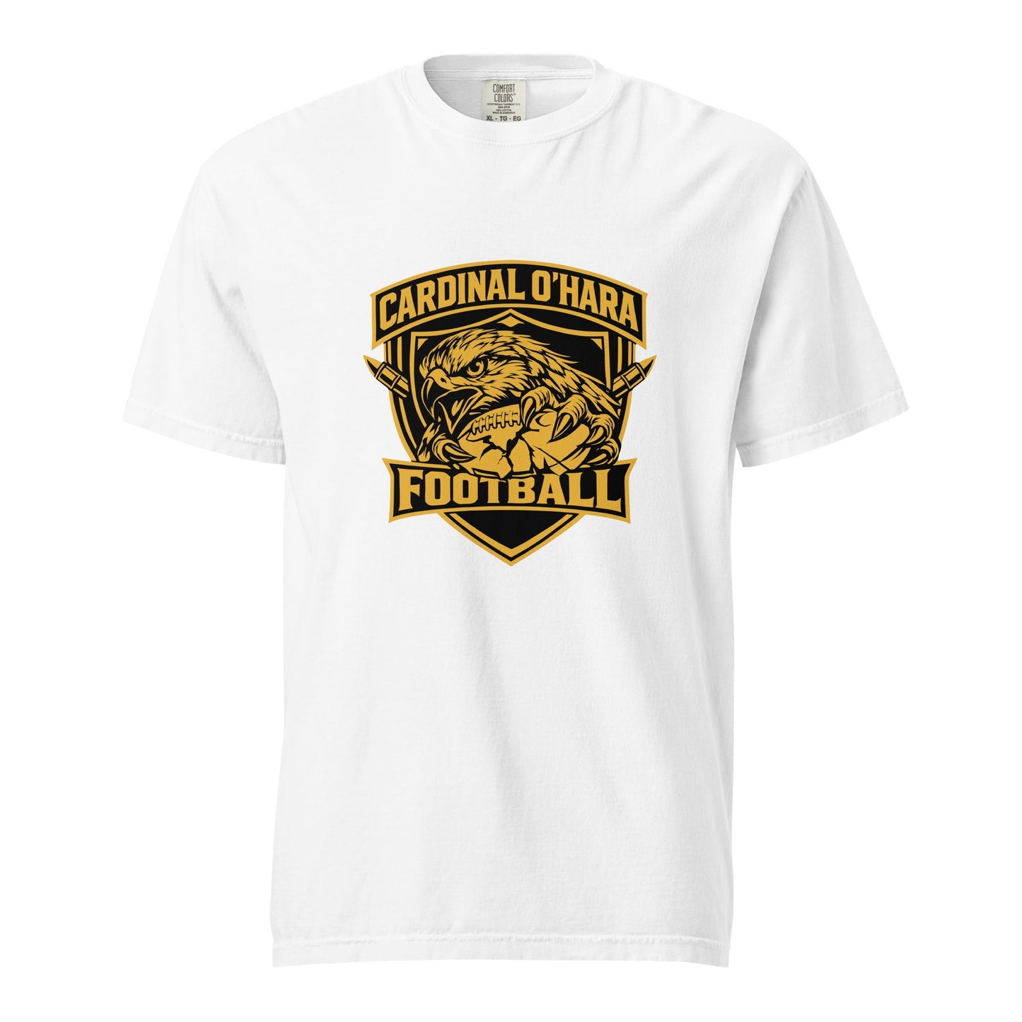Signature | Comfort Colors T-Shirt | Cardinal Ohara Hawks | Shield Logo