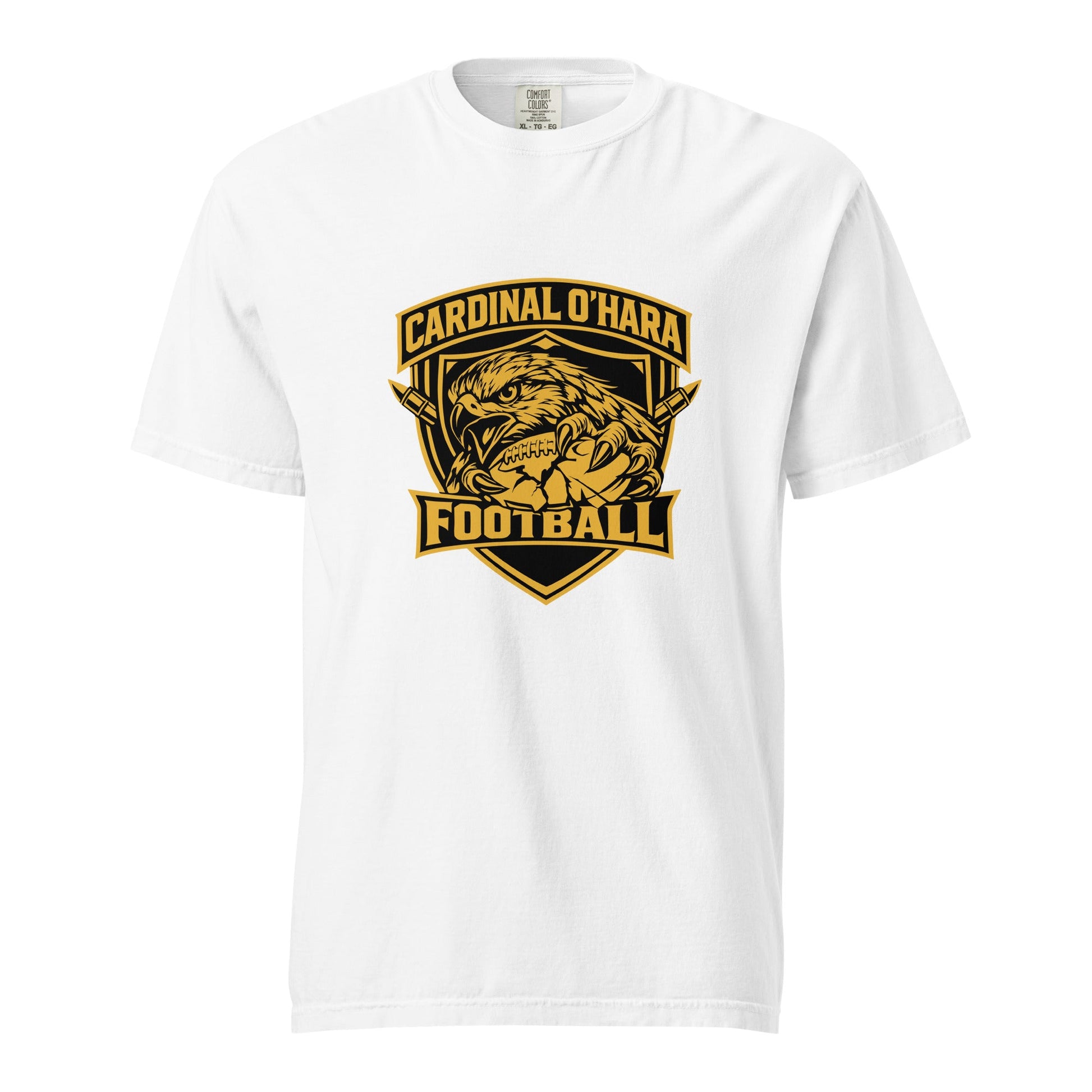 Signature | Comfort Colors T-Shirt | Cardinal Ohara Hawks | Shield Logo
