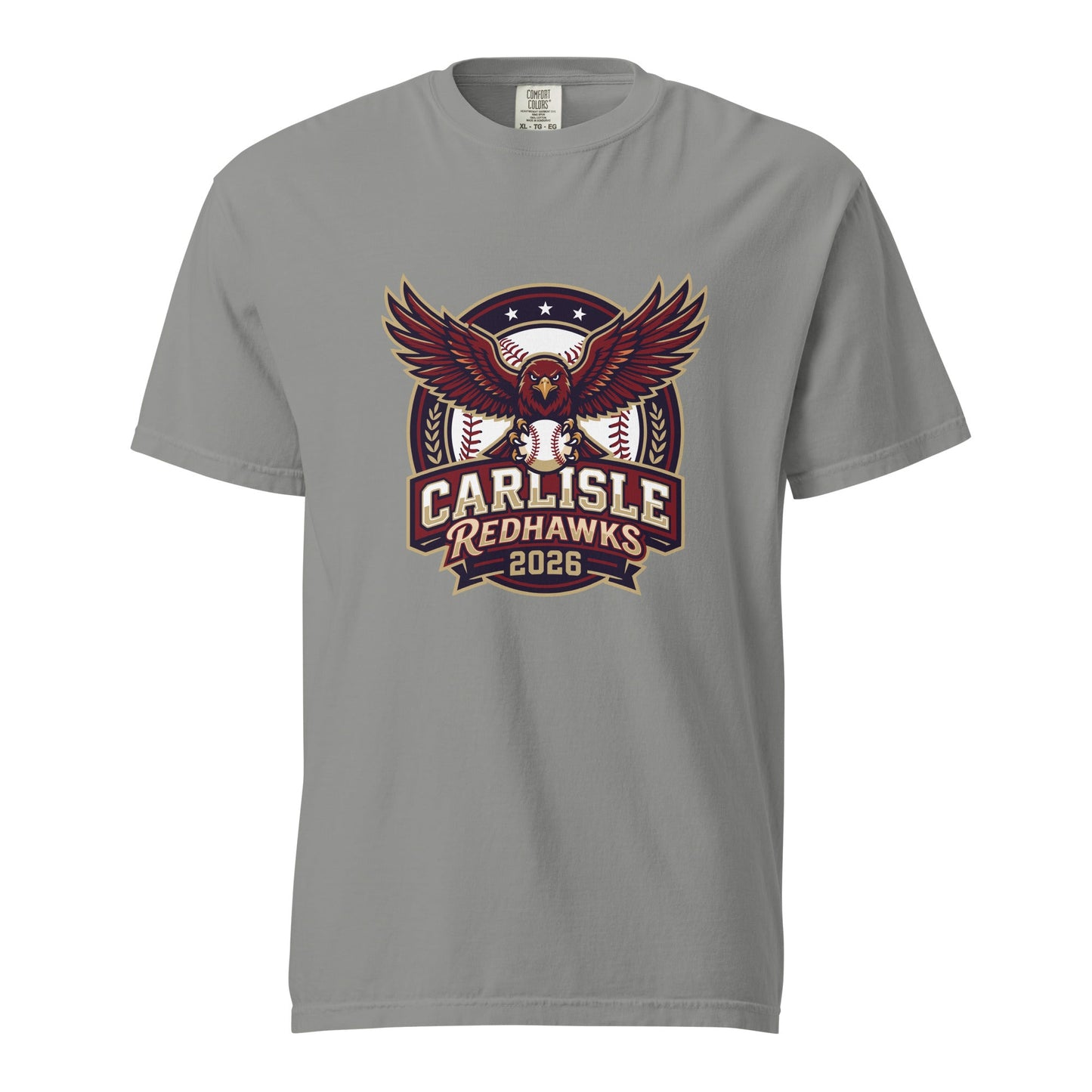 Signature | Comfort Colors T-Shirt | Carlisle Redhawks | Emblem Logo