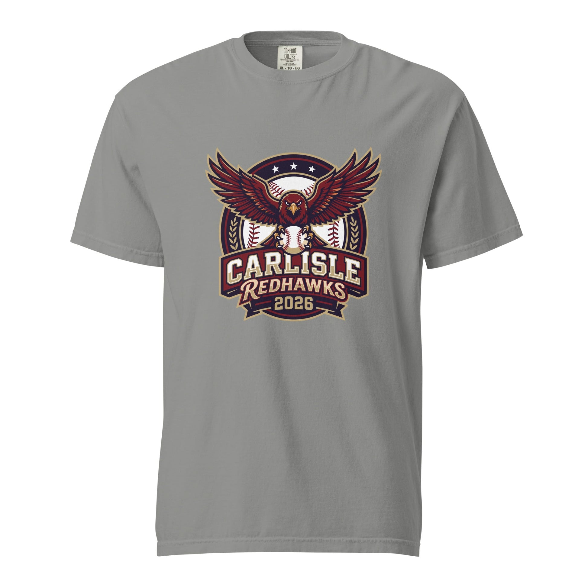 Signature | Comfort Colors T-Shirt | Carlisle Redhawks | Emblem Logo