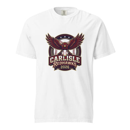 Signature | Comfort Colors T-Shirt | Carlisle Redhawks | Emblem Logo