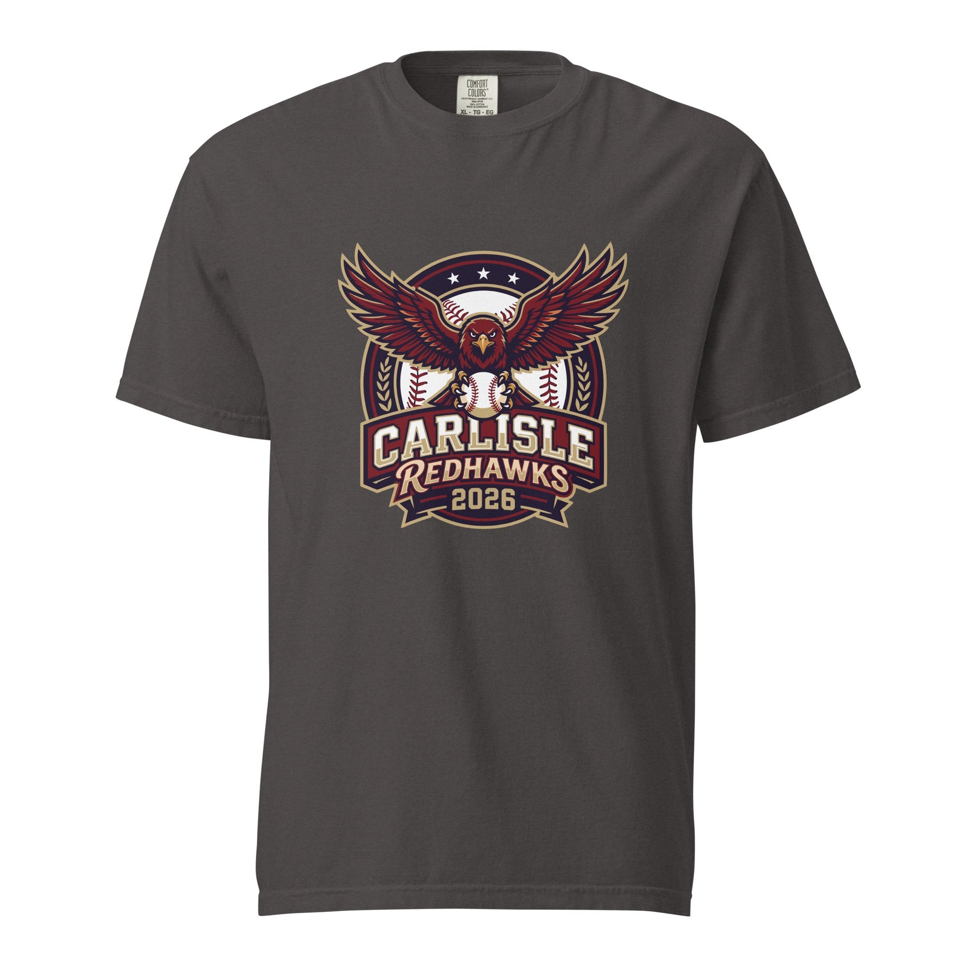 Signature | Comfort Colors T-Shirt | Carlisle Redhawks | Emblem Logo