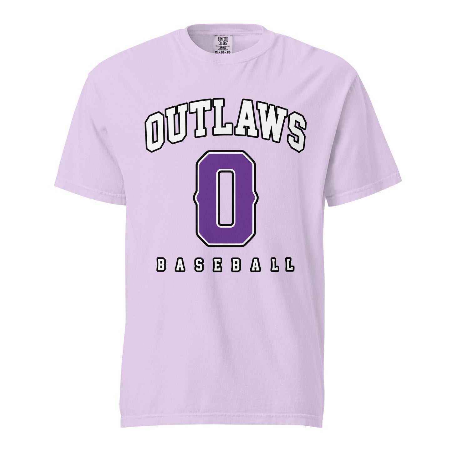 Signature | Comfort Colors T-Shirt | Carolina Outlaws Baseball | Atheltics Logo