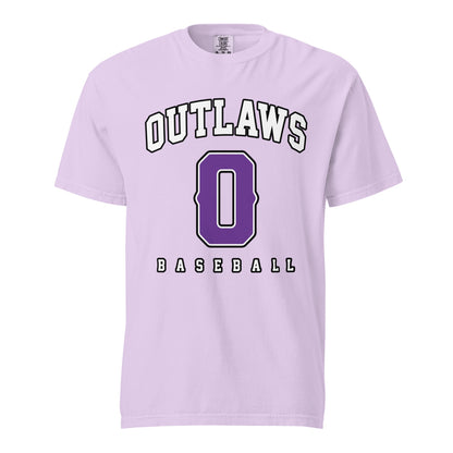 Signature | Comfort Colors T-Shirt | Carolina Outlaws Baseball | Atheltics Logo