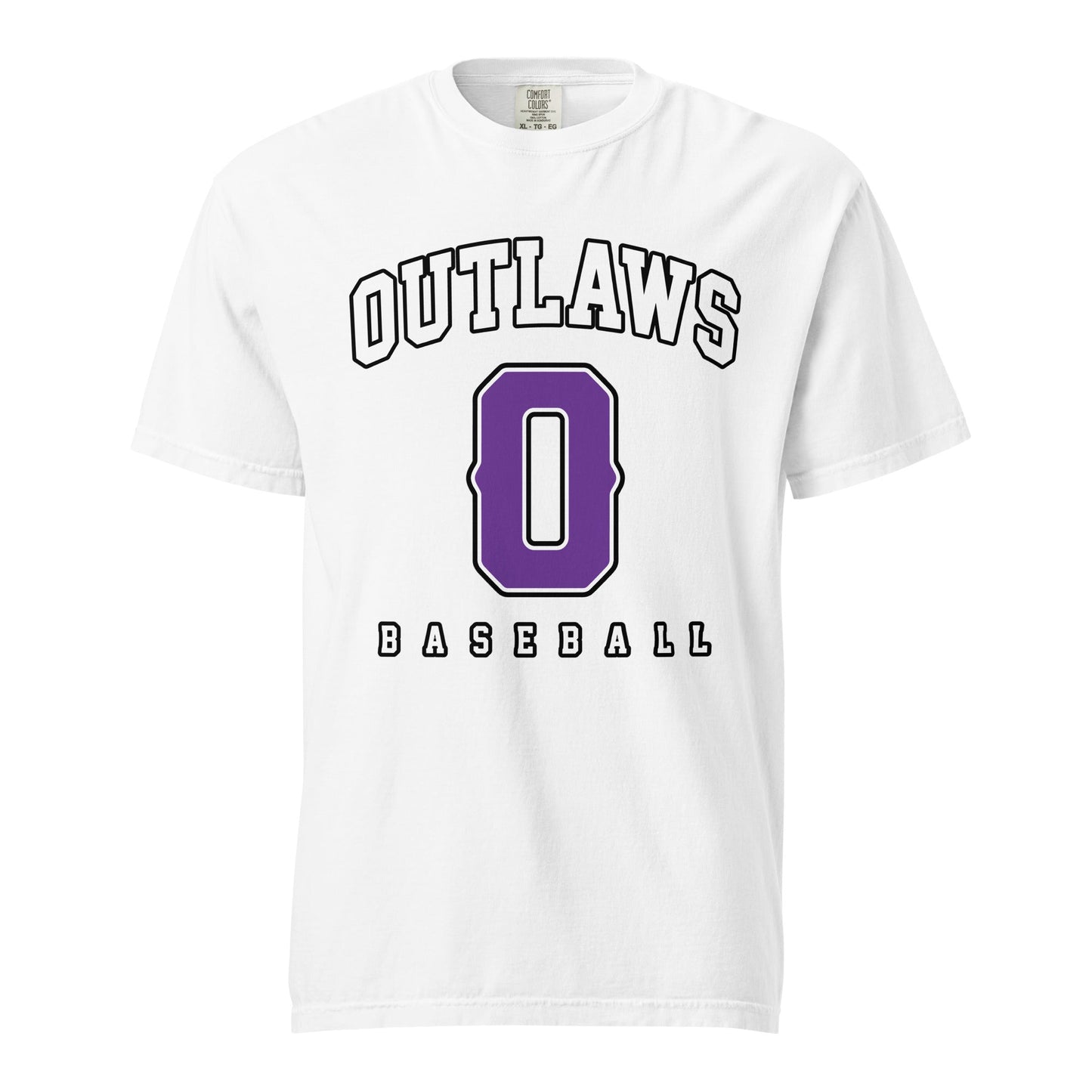 Signature | Comfort Colors T-Shirt | Carolina Outlaws Baseball | Atheltics Logo
