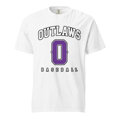 Signature | Comfort Colors T-Shirt | Carolina Outlaws Baseball | Atheltics Logo