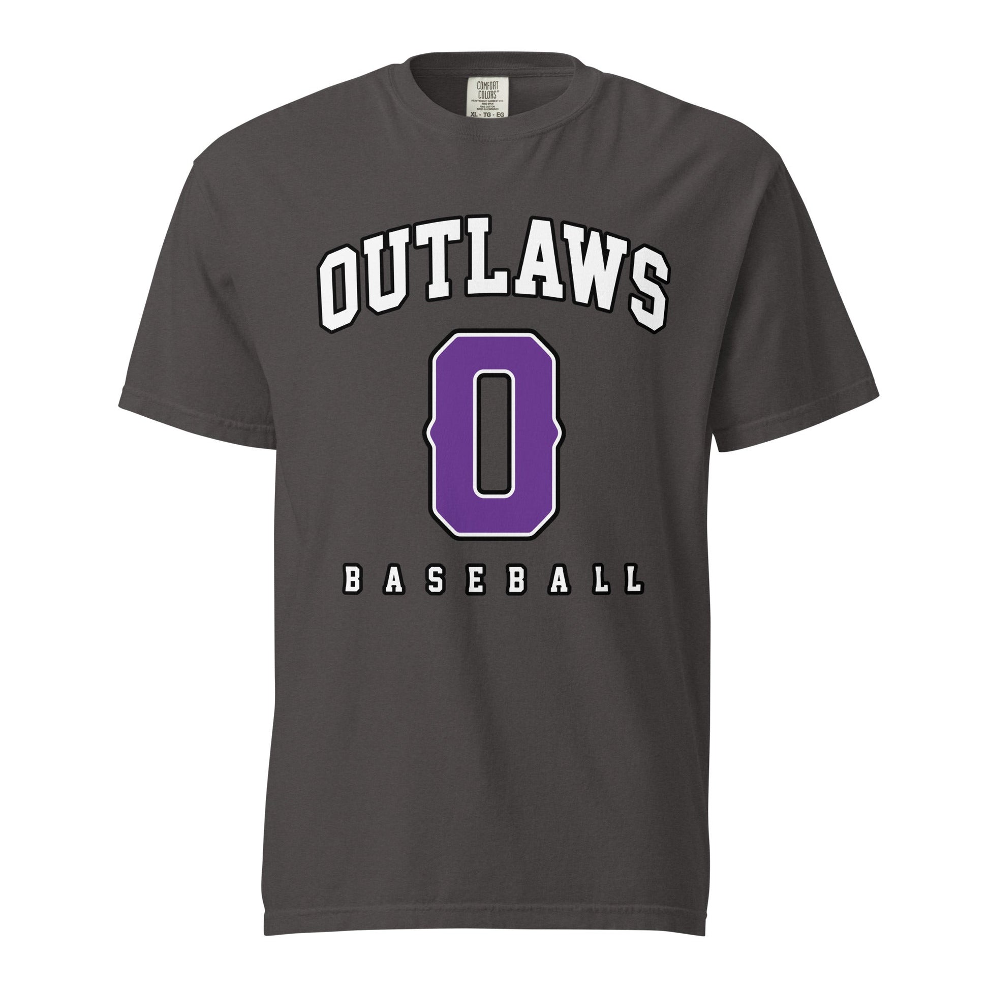 Signature | Comfort Colors T-Shirt | Carolina Outlaws Baseball | Atheltics Logo