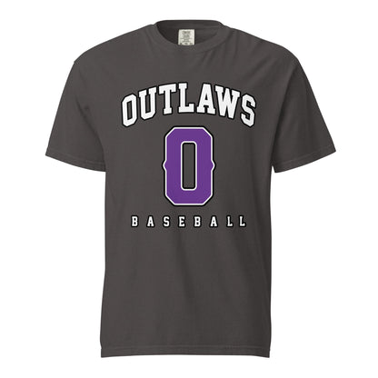 Signature | Comfort Colors T-Shirt | Carolina Outlaws Baseball | Atheltics Logo